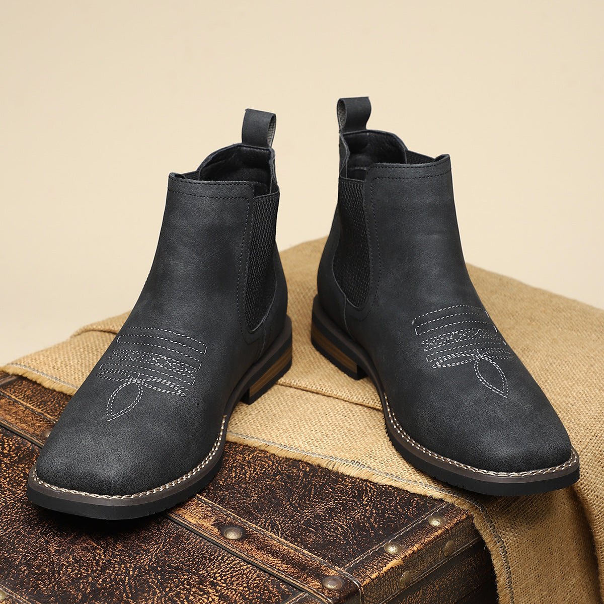 Daniel | Men's Western-Style Chelsea Slip-On Ankle Boots 9