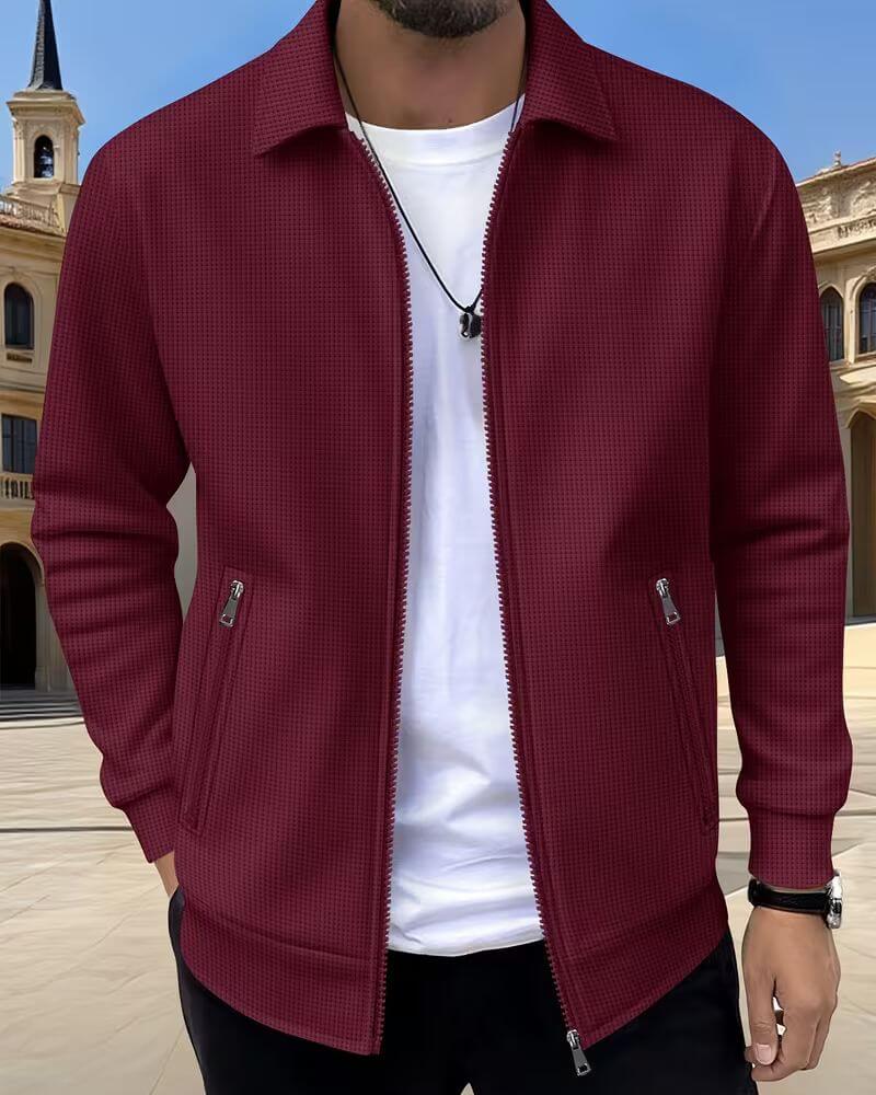 Gideon Classic Textured Athletic Jacket for Men 6