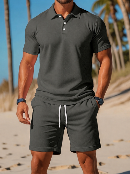 Afslappet Herresæt | Poloshirt og Shorts 5