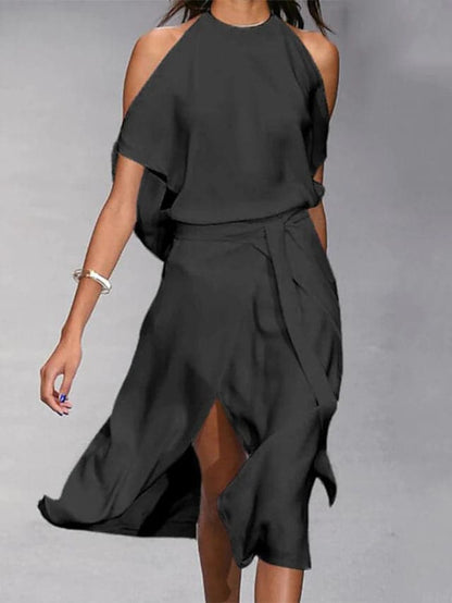 Aitana | Kvinders Off-Shoulder Midikjole med Flydende Snit 1