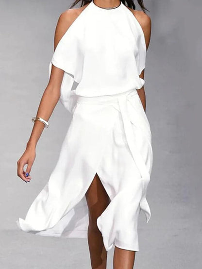 Aitana | Kvinders Off-Shoulder Midikjole med Flydende Snit 2