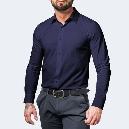 Alexander | Rynkefri Herre Skjorte Slim Fit Stretch 4