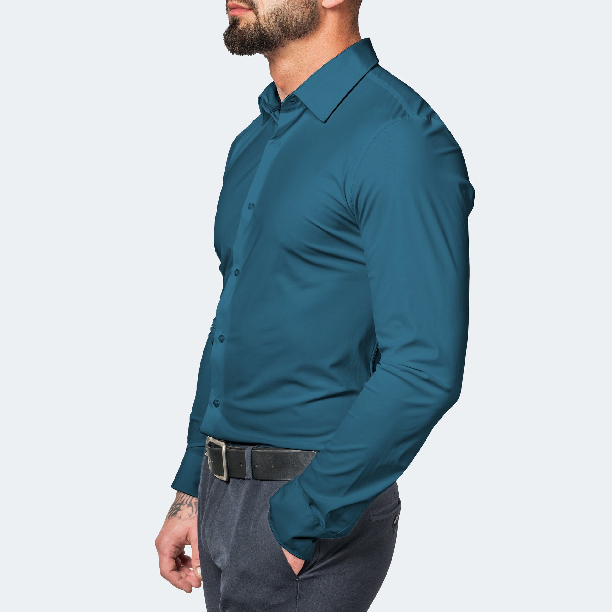 Alexander | Rynkefri Herre Skjorte Slim Fit Stretch 6