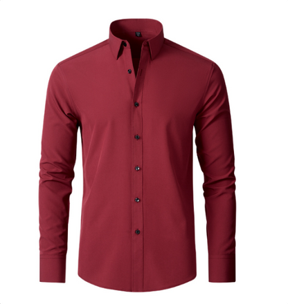 Alexander | Rynkefri Herre Skjorte Slim Fit Stretch 7