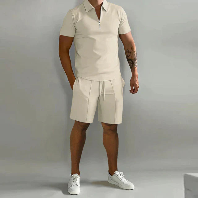 Åndbart Herrepolo Sæt | Shorts og Poloshirt 0