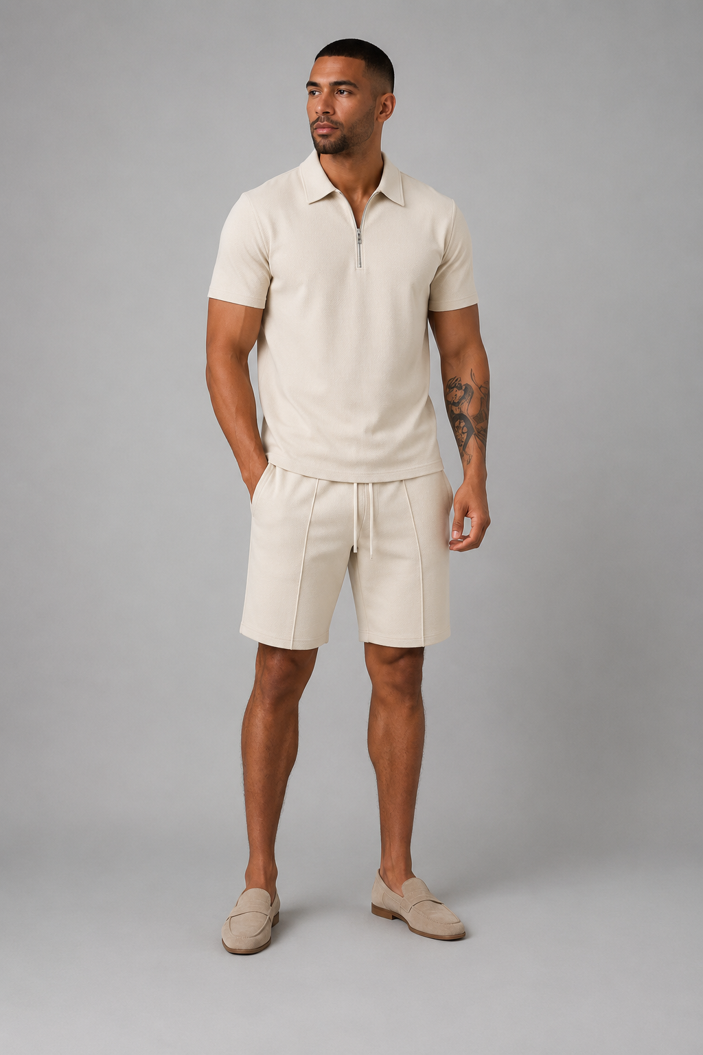 Åndbart Herrepolo Sæt | Shorts og Poloshirt 1