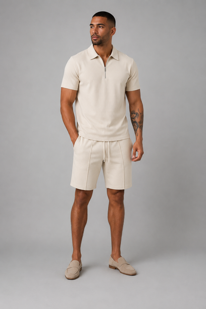 Åndbart Herrepolo Sæt | Shorts og Poloshirt 1