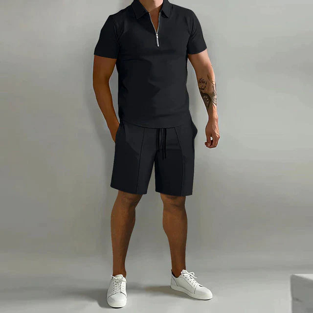 Åndbart Herrepolo Sæt | Shorts og Poloshirt 11