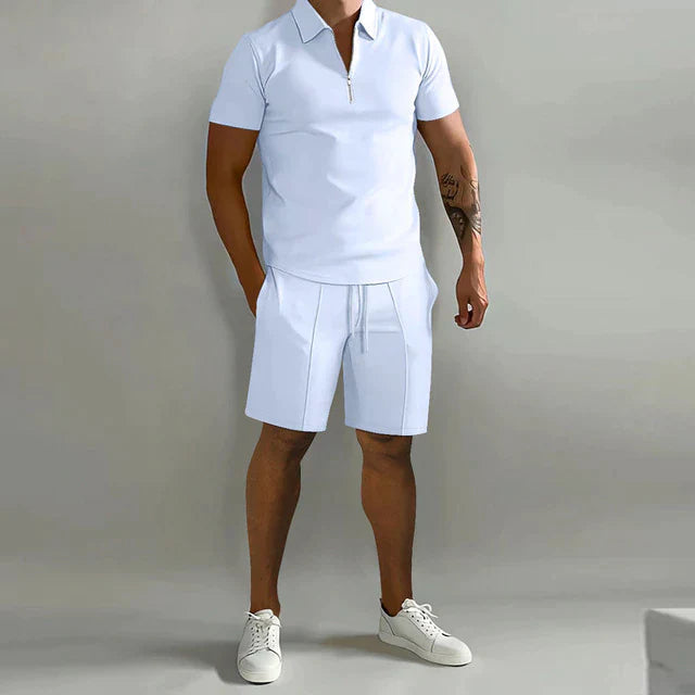Åndbart Herrepolo Sæt | Shorts og Poloshirt 4