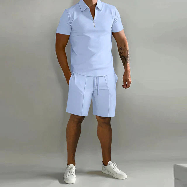 Åndbart Herrepolo Sæt | Shorts og Poloshirt 8