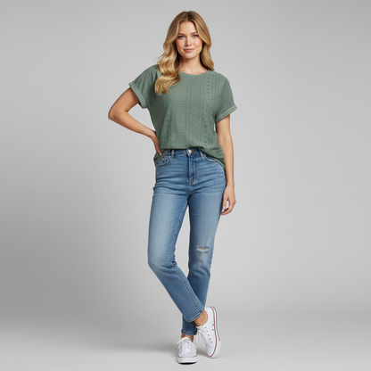 Bella | Sommer T-shirt til kvinder i 100% bomuld