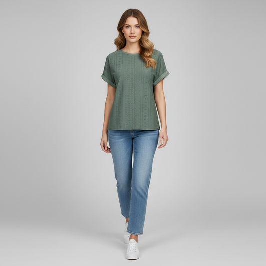 Bella | Sommer T-shirt til kvinder i 100% bomuld