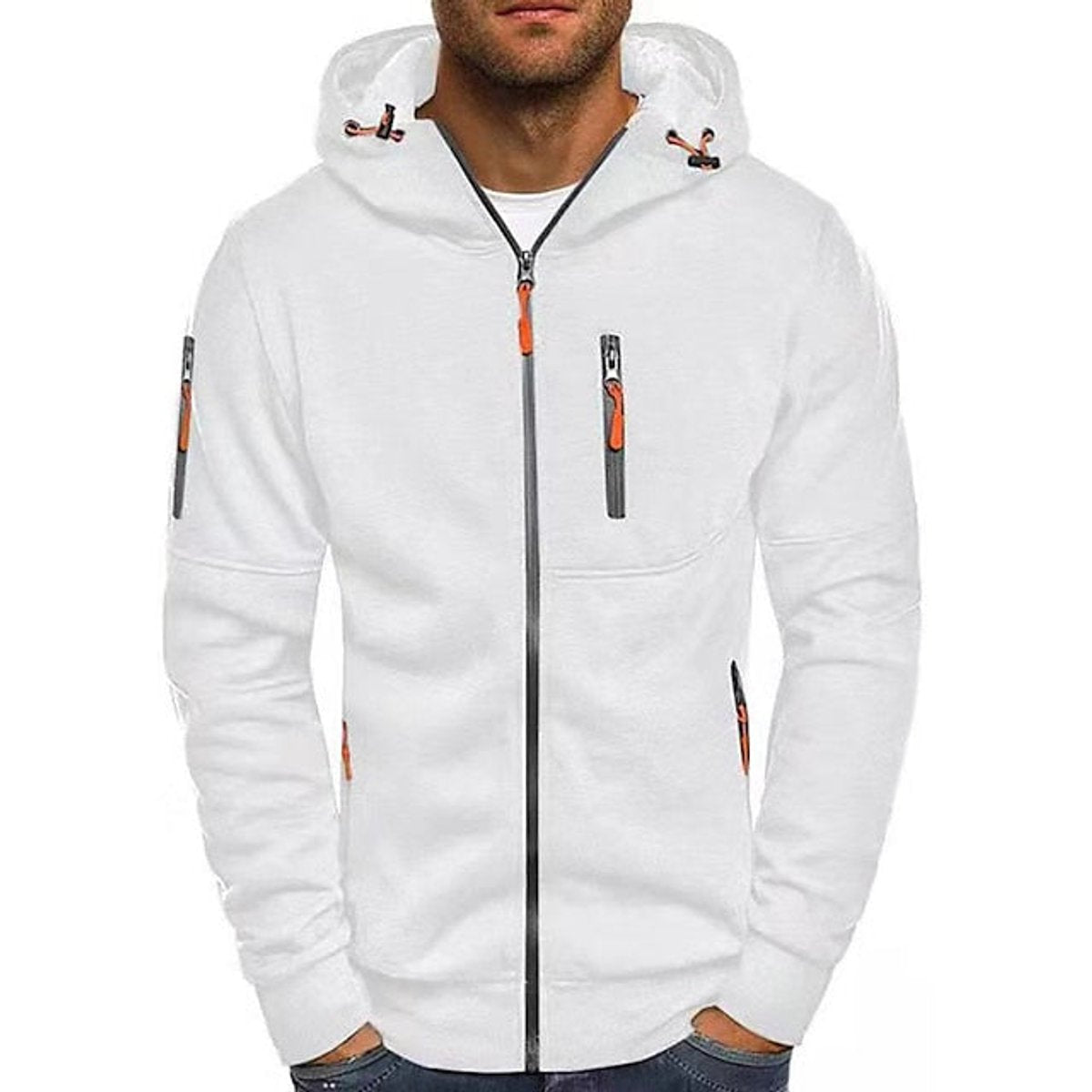 Benjamin | Men's Zip-Up Hooded Knit Fleece Sweater 0