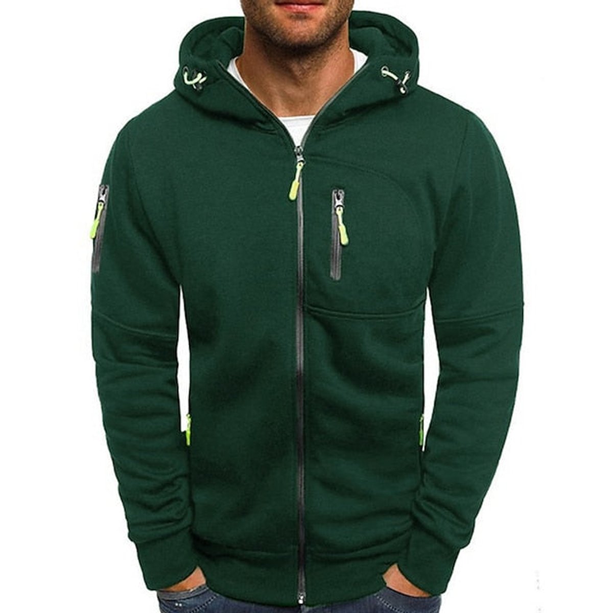 Benjamin | Men's Zip-Up Hooded Knit Fleece Sweater 3