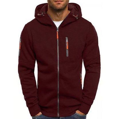 Benjamin | Men's Zip-Up Hooded Knit Fleece Sweater 4