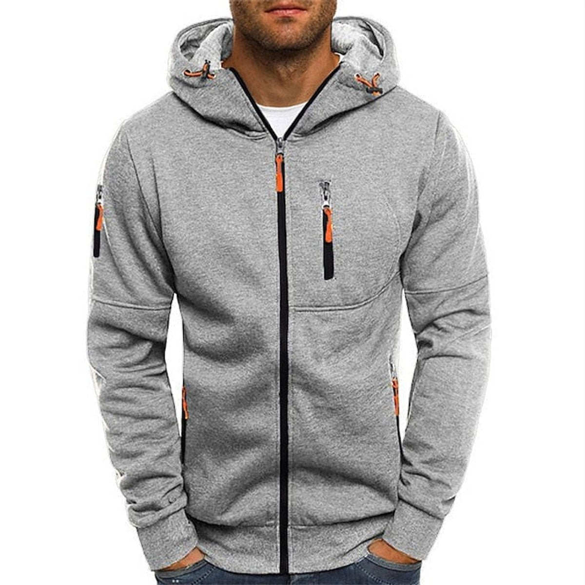 Benjamin | Men's Zip-Up Hooded Knit Fleece Sweater 6