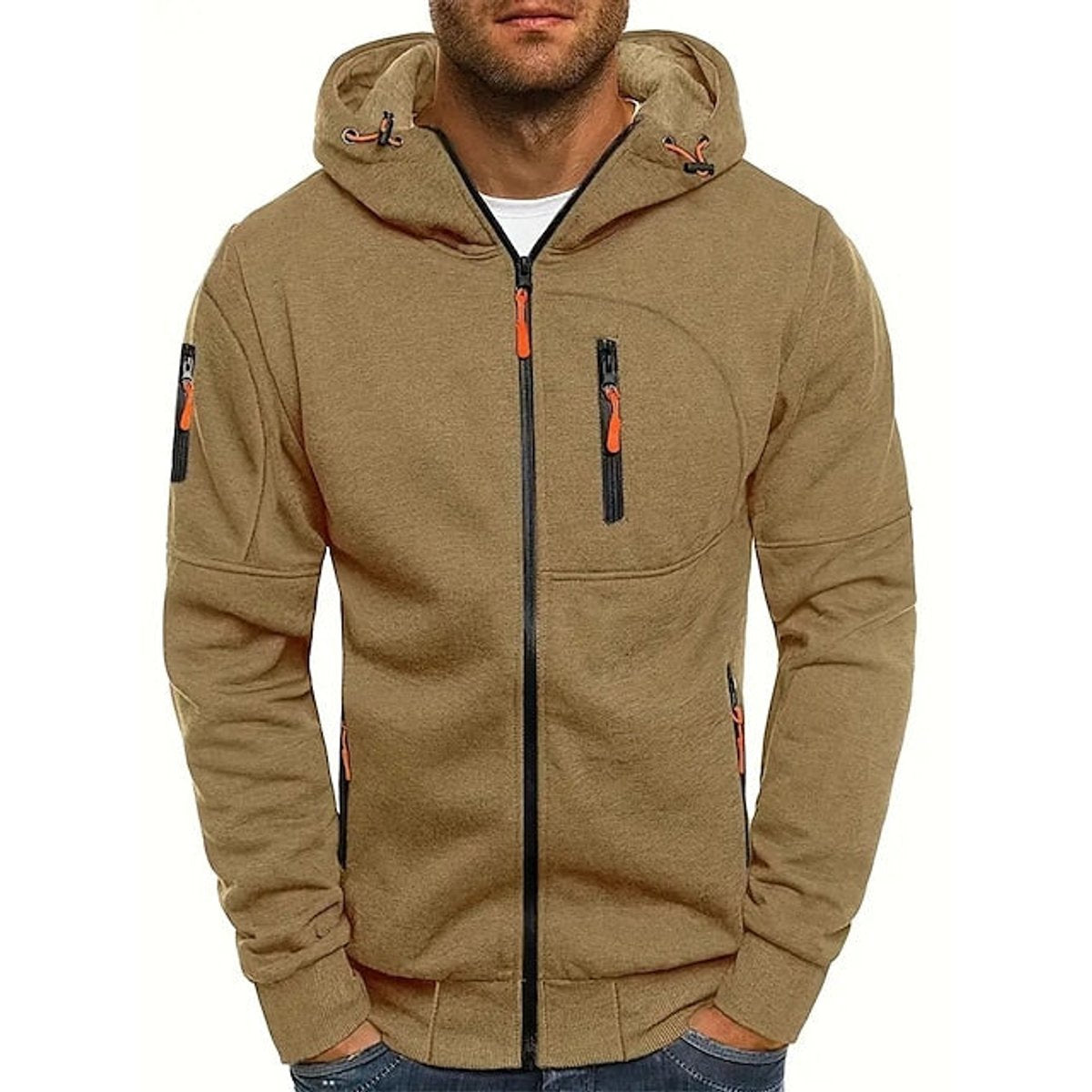Benjamin | Men's Zip-Up Hooded Knit Fleece Sweater 8