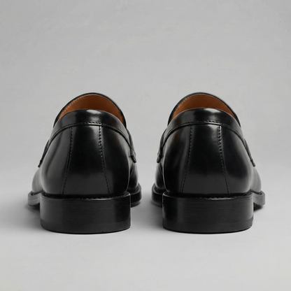 Brown Leather Penny Loafers | Men's Casual Slip-On Shoes 2