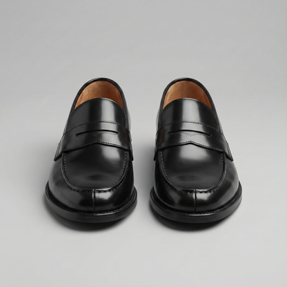 Brown Leather Penny Loafers | Men's Casual Slip-On Shoes 4