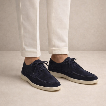 Brown Suede Lace-Up Loafers | Men's Footwear 3