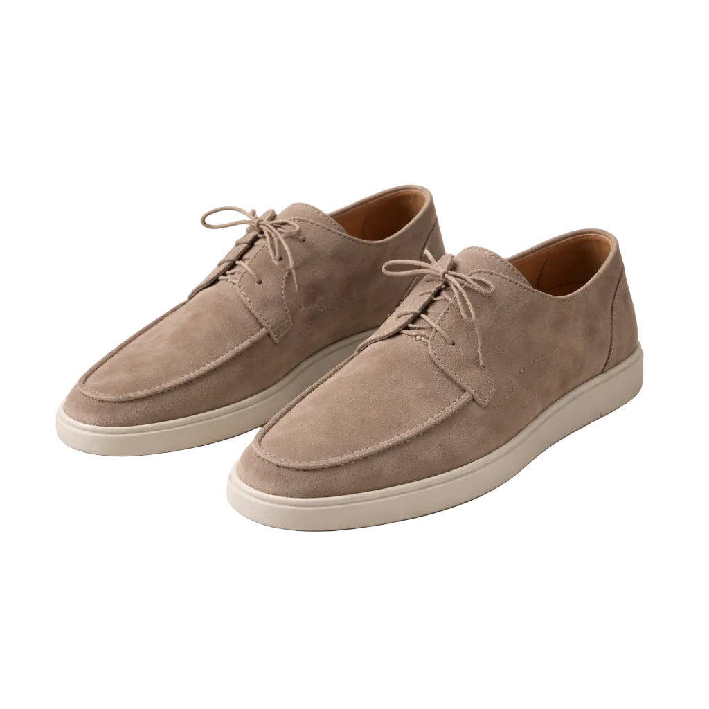 Brown Suede Lace-Up Loafers | Men's Footwear 4