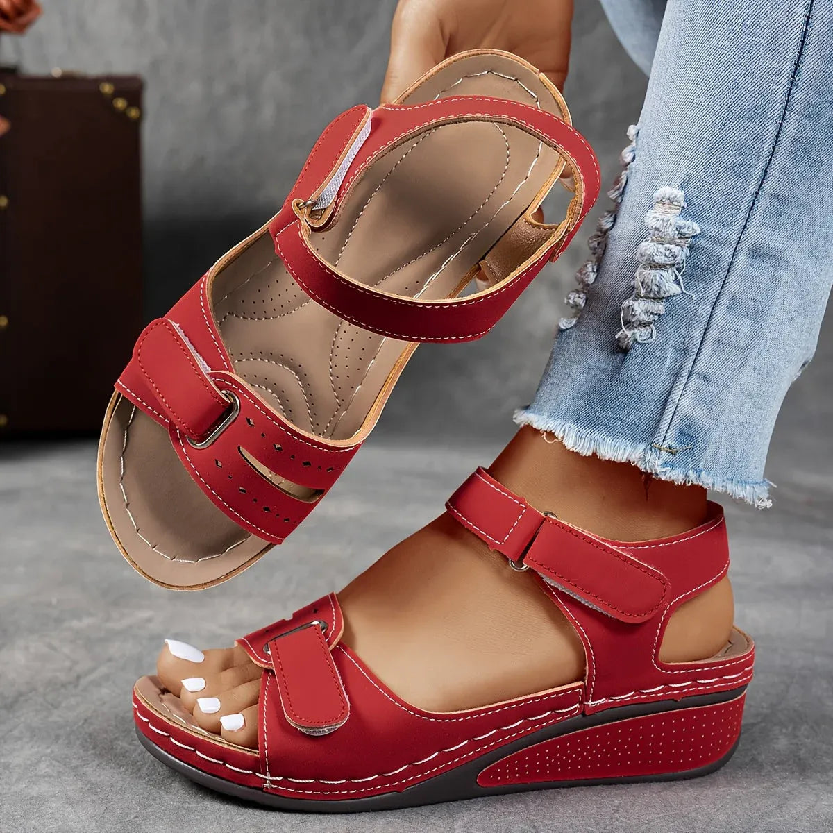 Candice | Elegant Remsandal til Kvinder med Ergonomisk Design 0