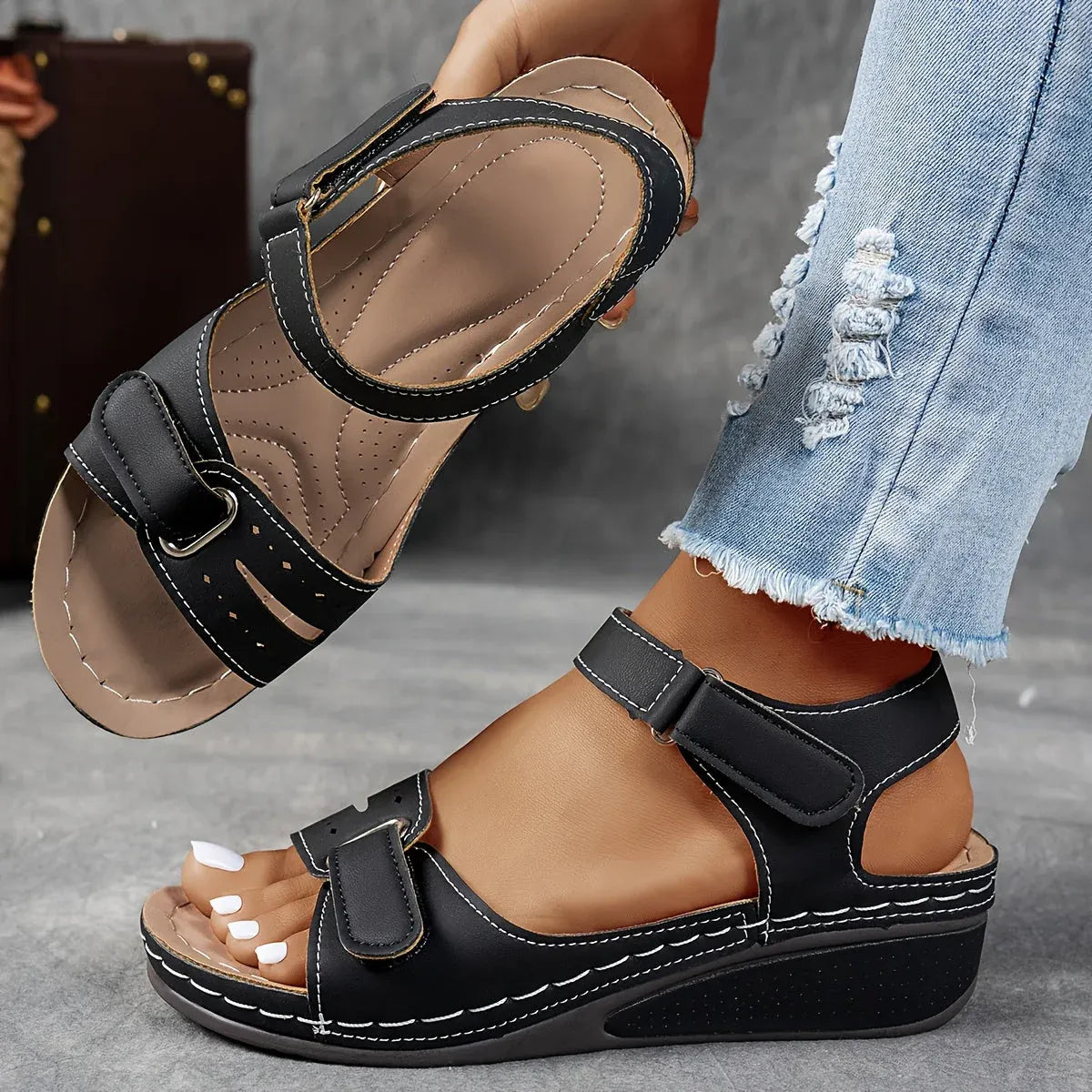 Candice | Elegant Remsandal til Kvinder med Ergonomisk Design 3