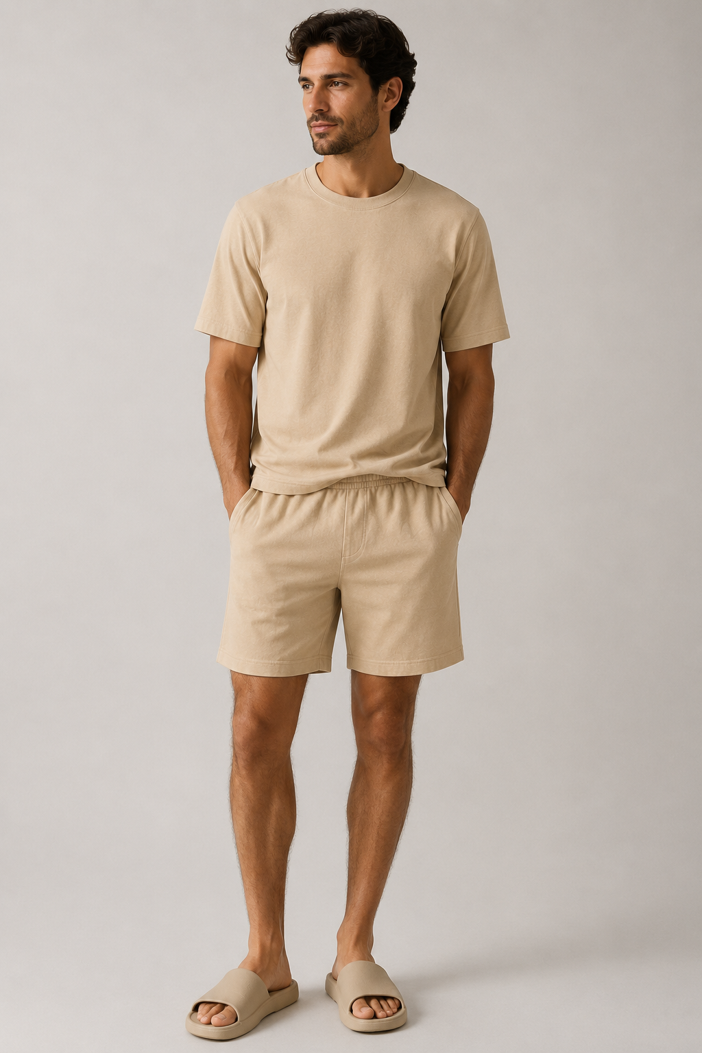 Casual T-shirt og Shorts Sæt | Herreshorts 1