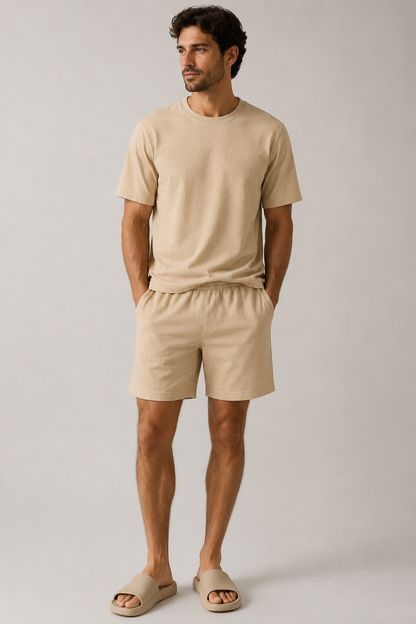Casual T-shirt og Shorts Sæt | Herreshorts 1