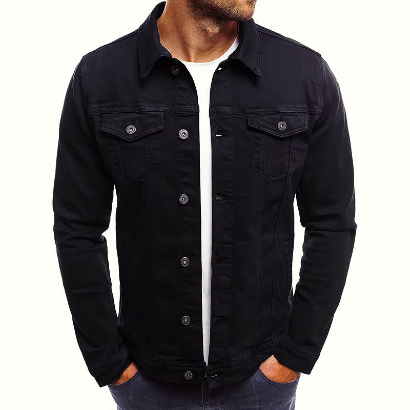 Classic Slim Fit Denim Jacket | Men's Casual Outerwear 4