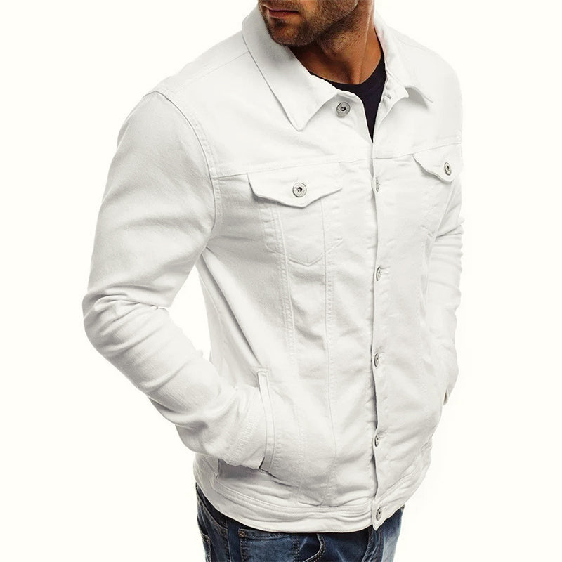 Classic Slim Fit Denim Jacket | Men's Casual Outerwear 6