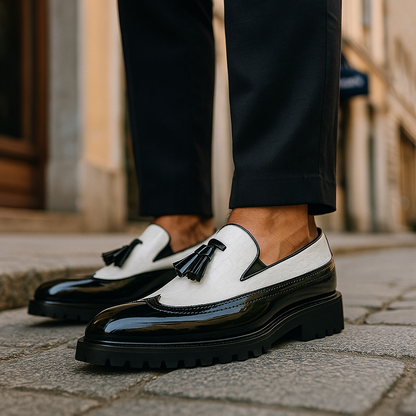 Dalton Croc-Embossed Tassel Loafers | Men's Slip-On Shoes 6