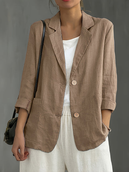 Dameblazer Med To-Knaps Design | Elegant Kontorjakke 6