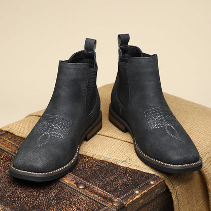 Daniel | Men's Western-Style Chelsea Slip-On Ankle Boots 9
