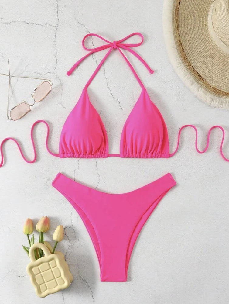 Dobbelt Stof Tanga Bikini Sæt | Badetøj til Damer 10