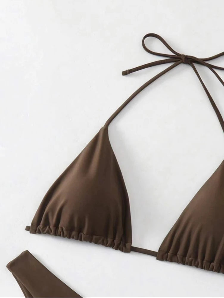 Dobbelt Stof Tanga Bikini Sæt | Badetøj til Damer 8