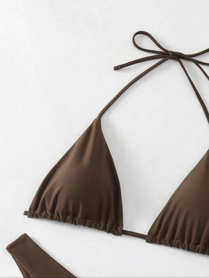 Dobbelt Stof Tanga Bikini Sæt | Badetøj til Damer 8