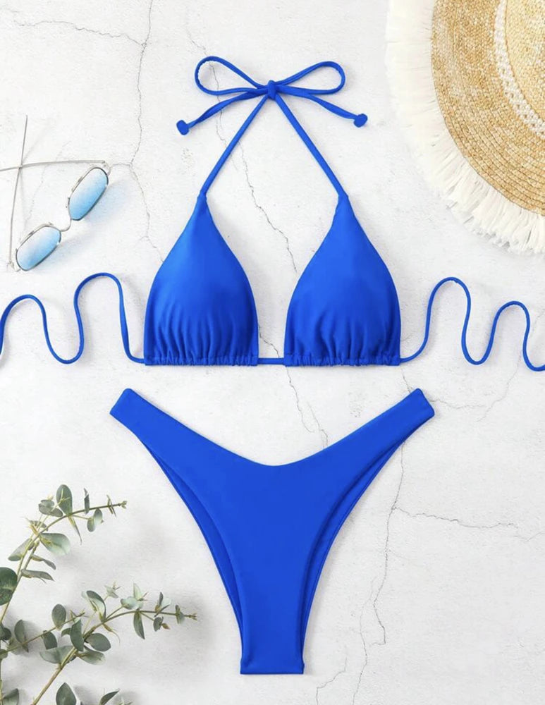 Dobbelt Stof Tanga Bikini Sæt | Badetøj til Damer 9