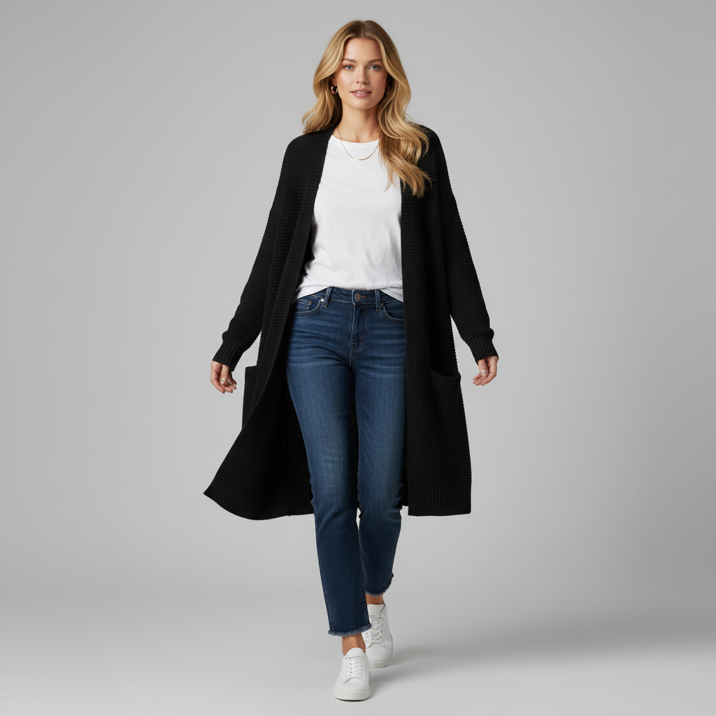 Elegant Cardigan Dame | Tidløs Cardigan til Alle Anledninger