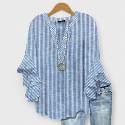 Elegant Bluse med Flæseærmer | Sommerbluse til Dame 2