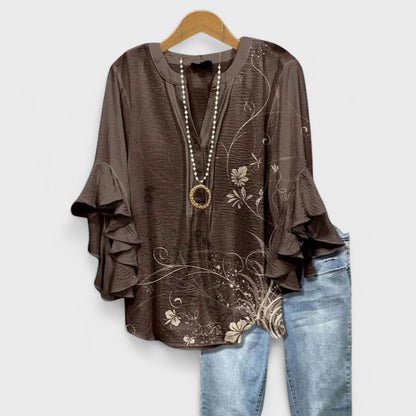 Elegant Bluse med Flæseærmer | Sommerbluse til Dame 3