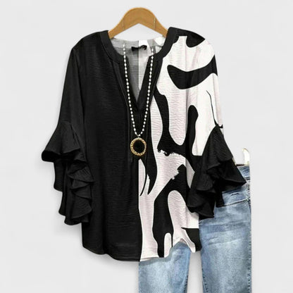 Elegant Bluse med Flæseærmer | Sommerbluse til Dame 4