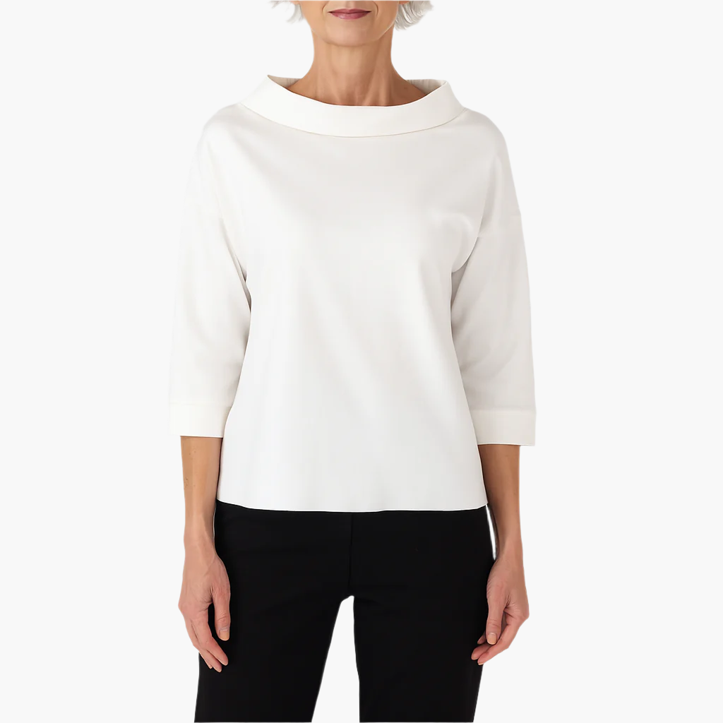 Elegant Dametop med Stand-up Krave | Toppe til Damer 0