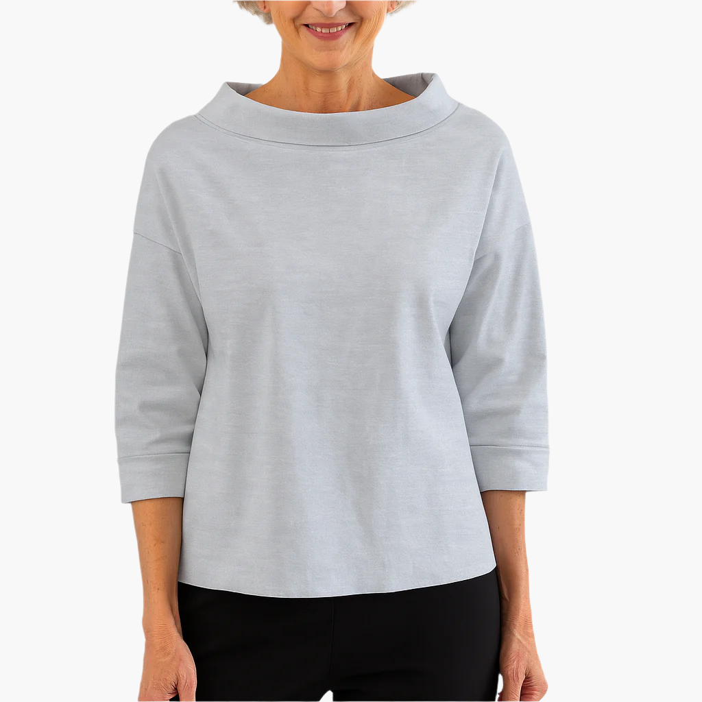 Elegant Dametop med Stand-up Krave | Toppe til Damer 4