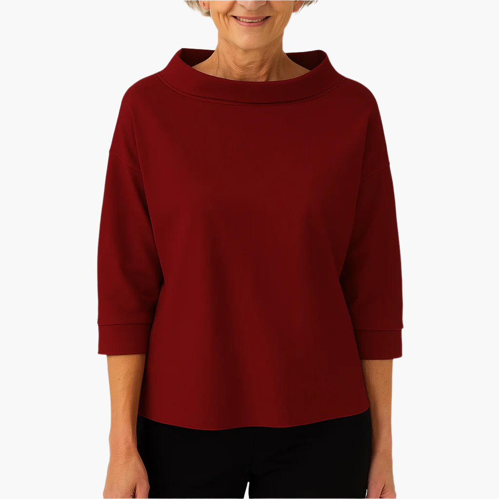 Elegant Dametop med Stand-up Krave | Toppe til Damer 6