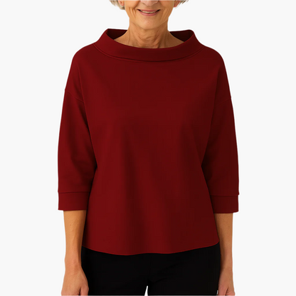Elegant Dametop med Stand-up Krave | Toppe til Damer 6