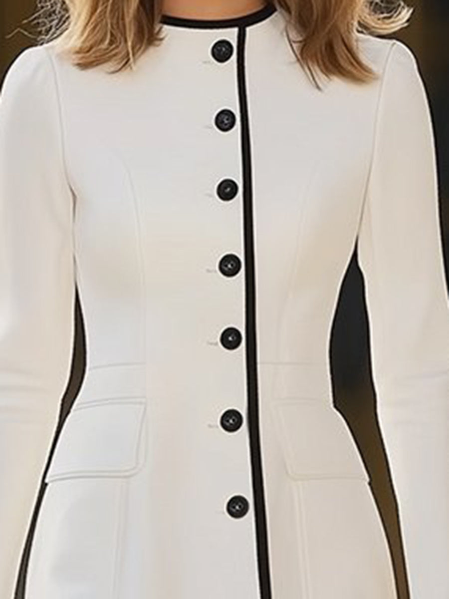 Elegant Kjole med Rund Hals | Festkjole til Damer 3