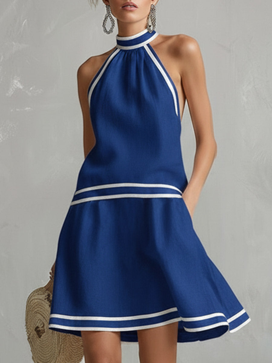 Elegant Minikjole med Halsholder | Sommerkjole 2
