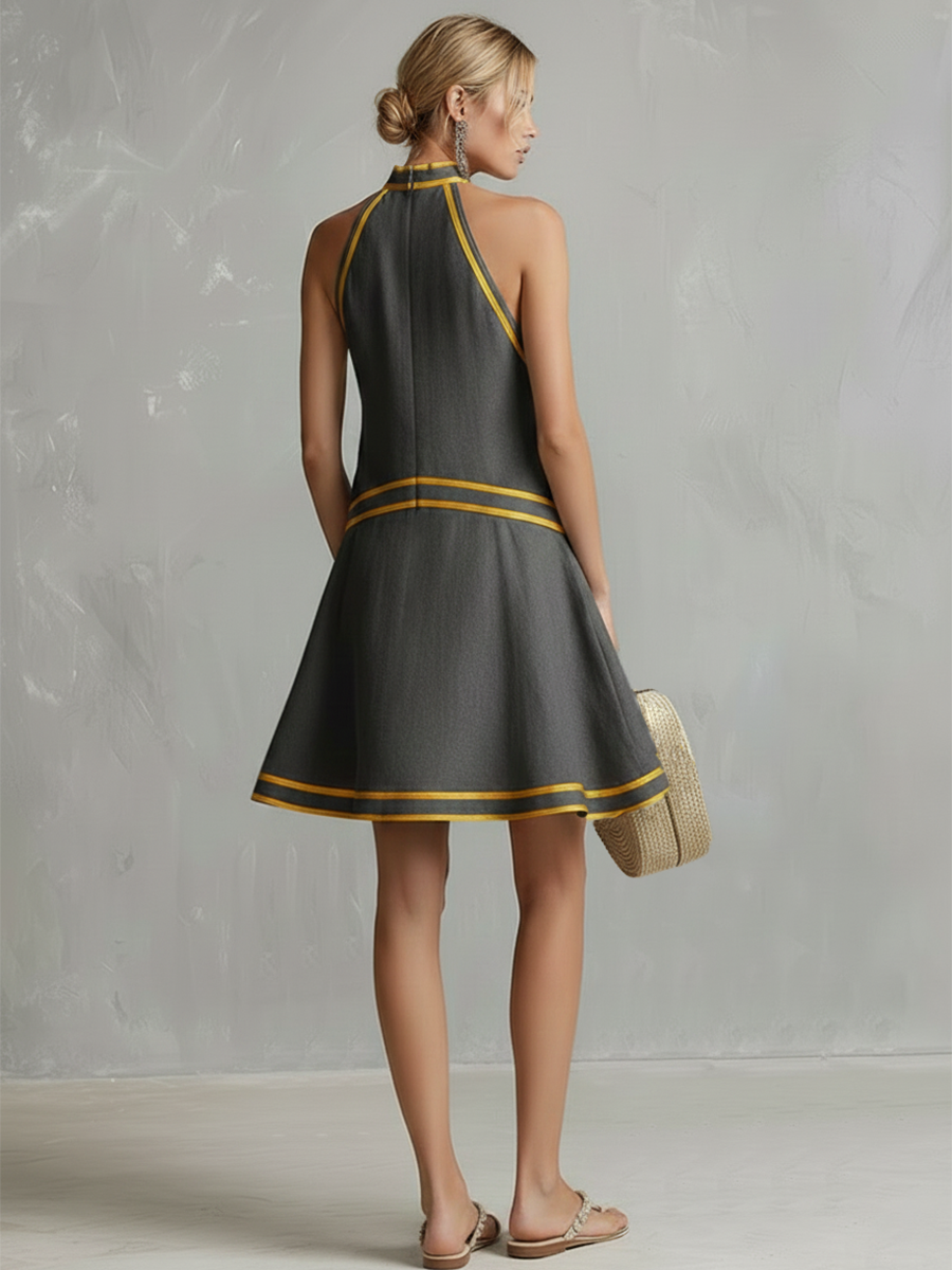 Elegant Minikjole med Halsholder | Sommerkjole 7