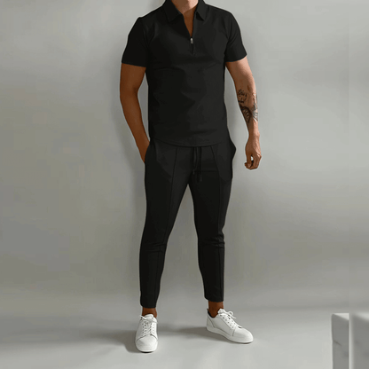 Elegant Poloshirt Sæt | Mænds Casual Outfit 4